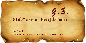 Glöckner Benjámin névjegykártya